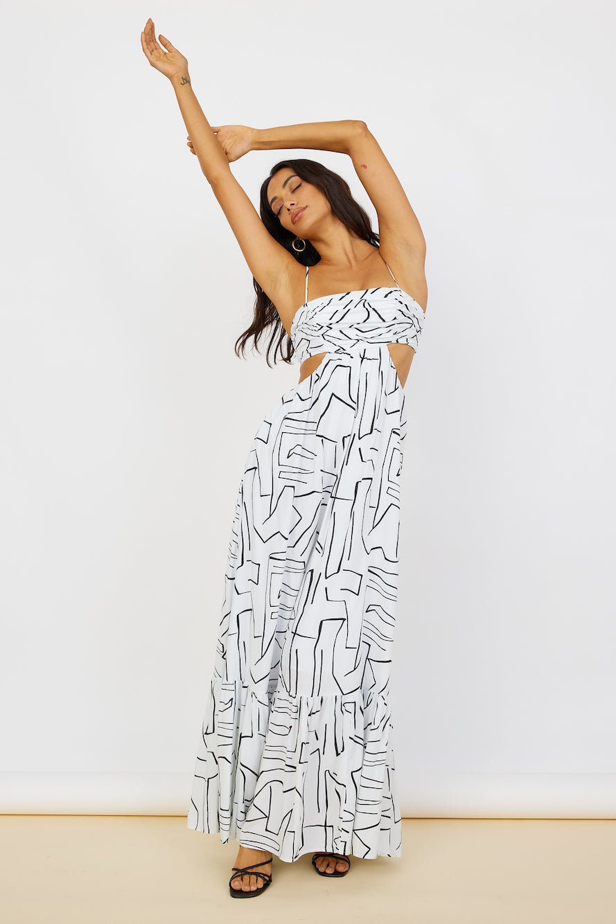 Times Have Changed Maxi Dress White