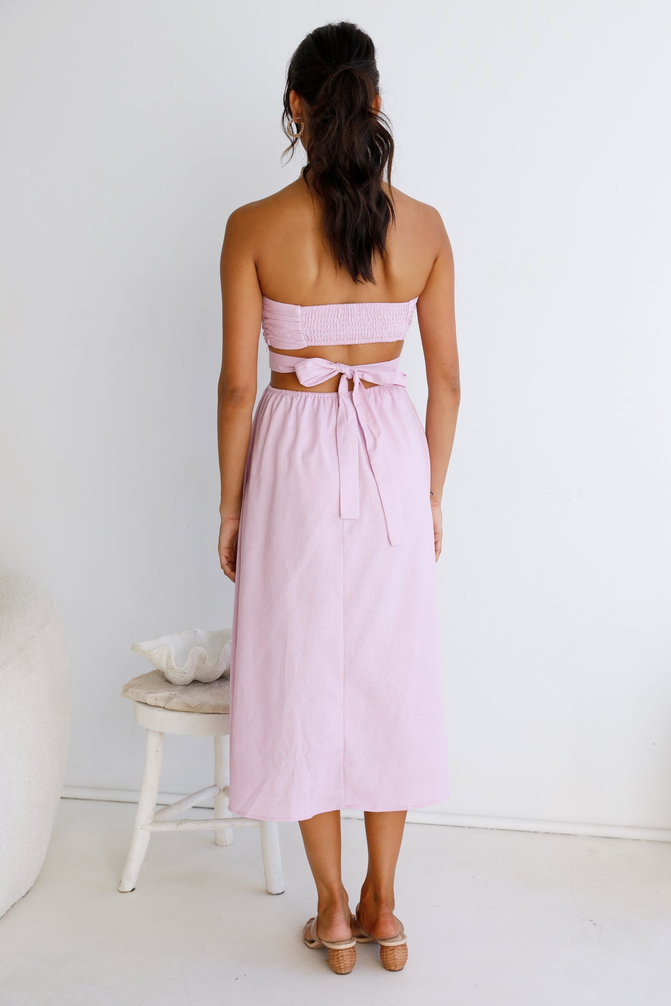 Left Of Field Maxi Dress Lilac