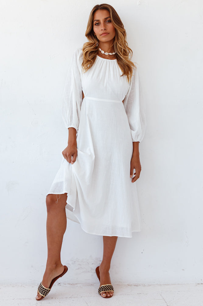 Summer Fireplace Dress White