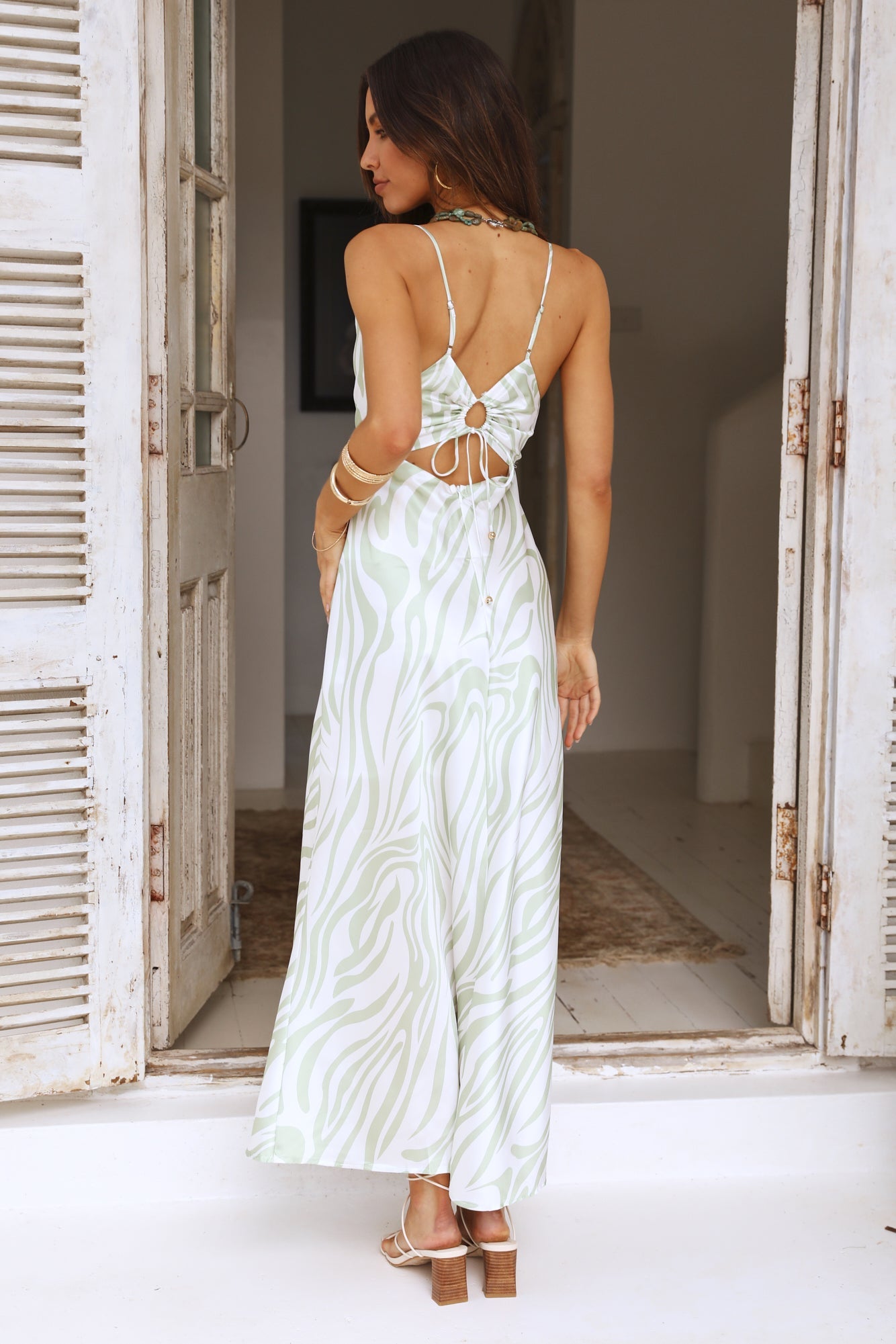 Call My Name Maxi Dress Green