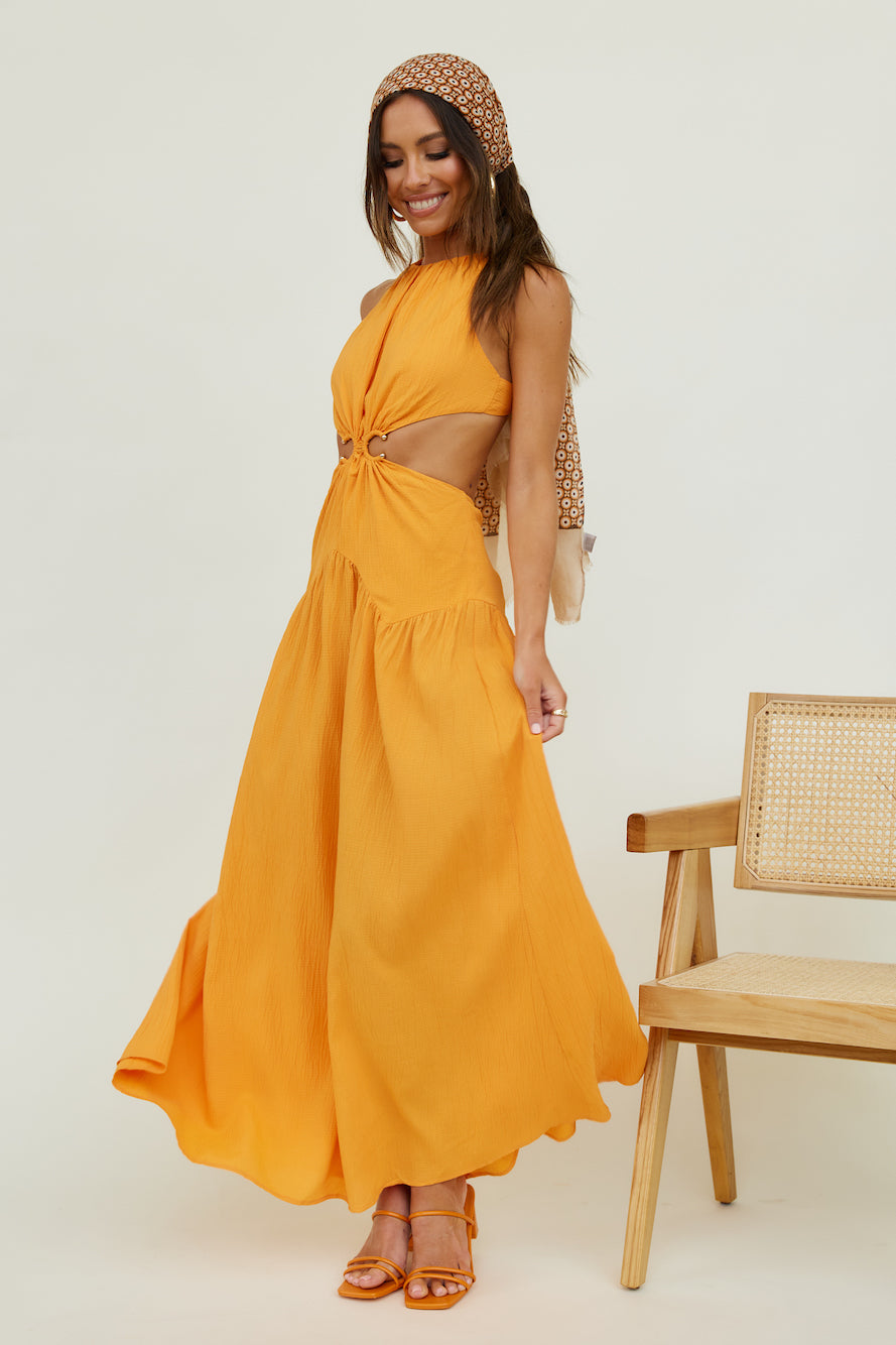 Morning Faye Maxi Dress Orange