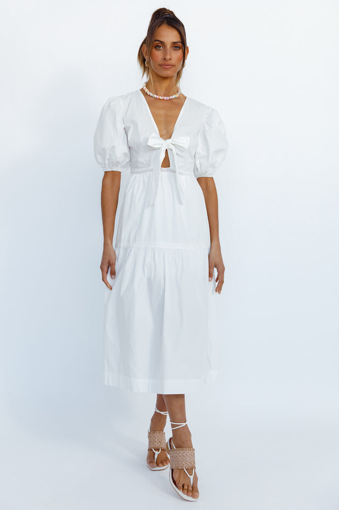 Summer Sundance Maxi Dress White