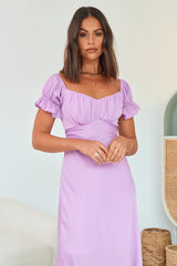 Sumatra Midi Dress Purple