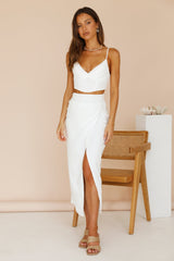 Eye On You Maxi Skirt White