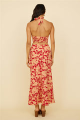 Starlight Fever Maxi Skirt Red