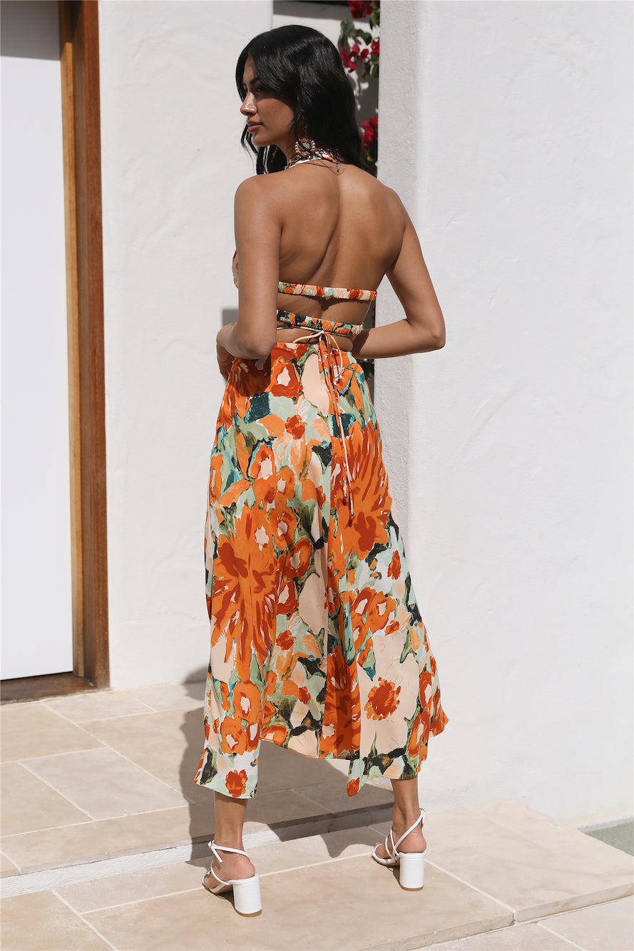 Pure Luck Maxi Dress Orange