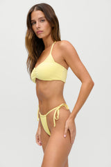 X Jennie Astrid Ribbed Bikini Top - Honeycomb