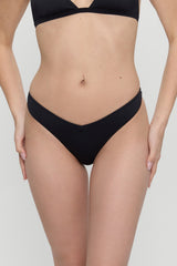 Brittany Micro Bikini Bottom - Black