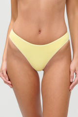 X Jennie Dove Ribbed Bikini Bottom - Honeycomb