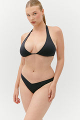 Harper Cheeky Bikini Bottom - Black