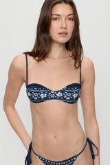 Magnolia Skimpy Bikini Top - Malibu Blue