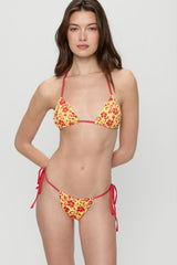 Nick Triangle Halter Bikini Top - Favorite Flower