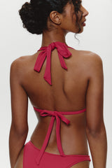 Taite Triangle Bikini Top - Vino