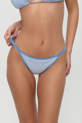 Tide Knit Cheeky Bikini Bottom - Malibu Tide