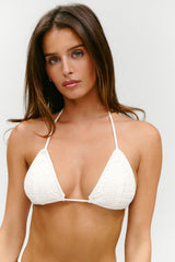 X Paige Lorenze Tide Knit Top - White Chapel