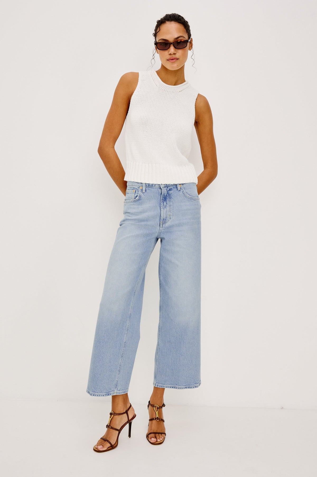 Getty Crop Wide Leg - Jasper