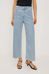 Getty Crop Wide Leg - Quilted Stud