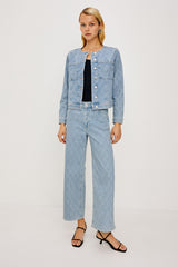 Getty Crop Wide Leg - Quilted Stud