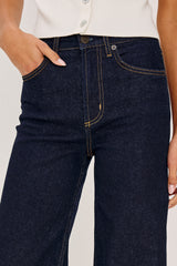 Getty Wide Leg - Midnight Blues Cuffed