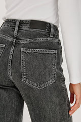 Getty Twist Seam Wide Leg - Washed Charcoal