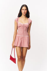 Formentera Gingham Mini Dress