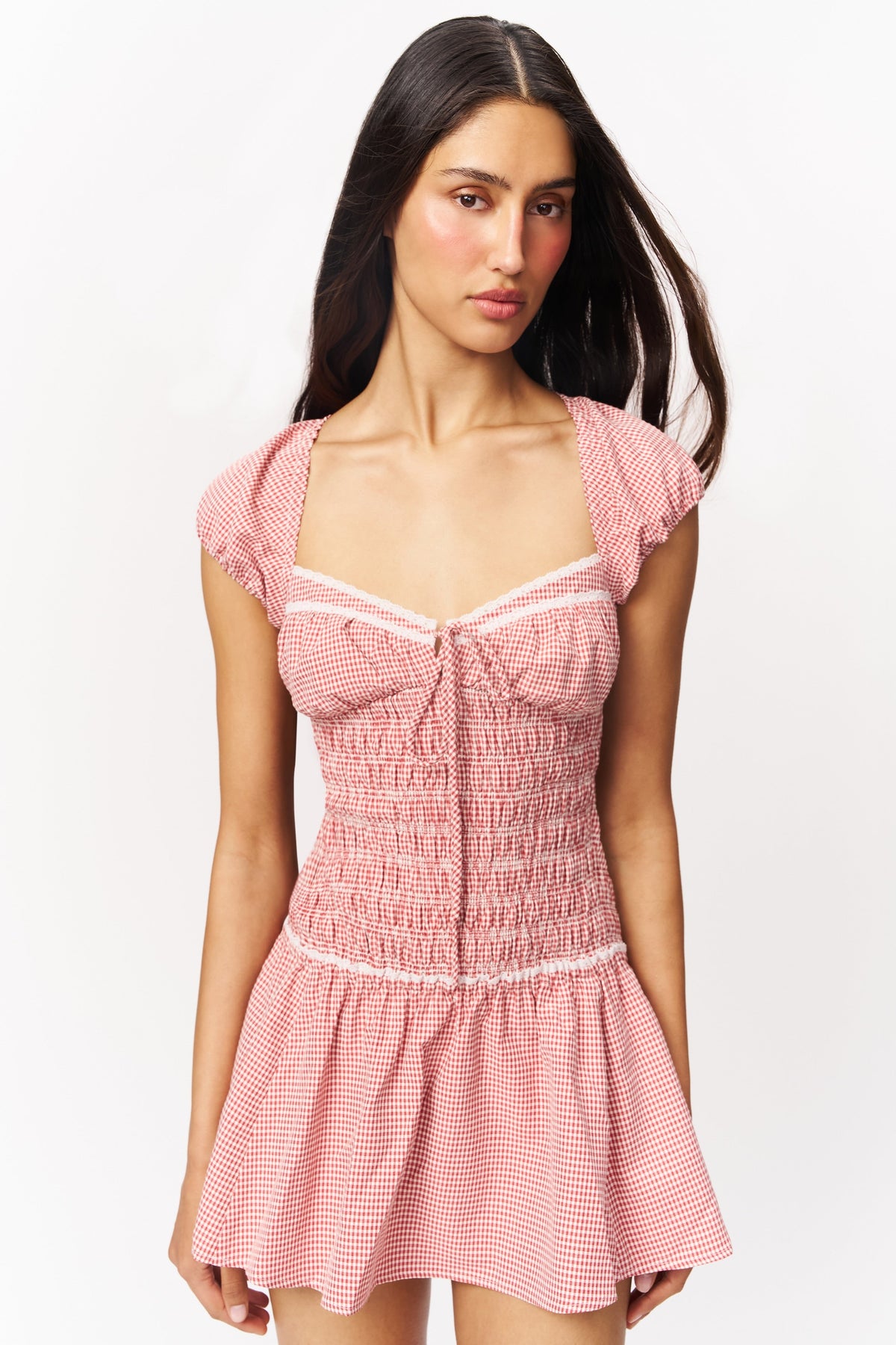 Formentera Gingham Mini Dress