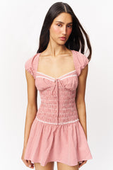 Formentera Gingham Mini Dress
