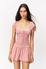 Formentera Gingham Mini Dress