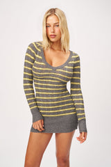 Poet Cable Knit Mini Dress