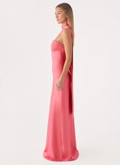 Hush Maxi Dress - Coral Red