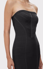 Icon Chevron Bustier Gown
