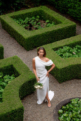 Isadora Off The Shoulder Maxi Gown in Ivory