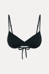 Ireland Ribbed Underwire Top - Black