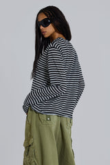 Stripe Long Sleeve Top
