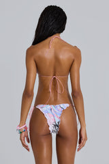 Onyx Ruffle Triangle Bikini Top