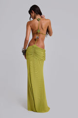 Darlyn Draped Backless Maxi Dress