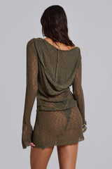 Naia Knit Hooded Mini Dress