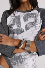 League Reworked Baseball Tee