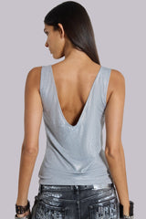 Kate Studded Plunge Vest Top