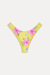 Katarina Satin Cheeky Bikini Bottom - Hibiscus Lemonade