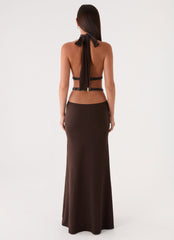 Kendrah Maxi Dress - Chocolate