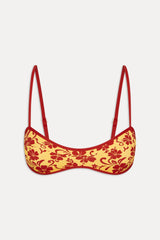 Lane Skimpy Bandeau Bikini Top - Favorite Flower