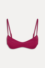 Lane Skimpy Bandeau Bikini Top - Vino