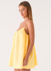 Lorima Mini Dress - Lemon