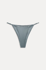 X Khy Luna Metallic Bikini Bottom - Chrome