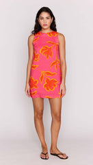 Pink Floral Ecovero Shift Mini Dress