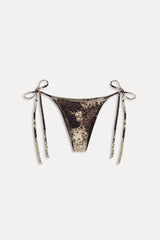 Mackenzie Reversible String Bikini Bottom - Saddle Up