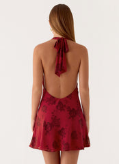 Magnolia Mini Dress - Cherry Rose