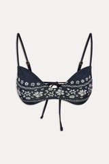 Magnolia Skimpy Bikini Top - Malibu Blue