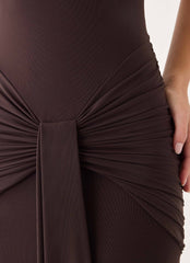 Myrhee Maxi Dress - Chocolate